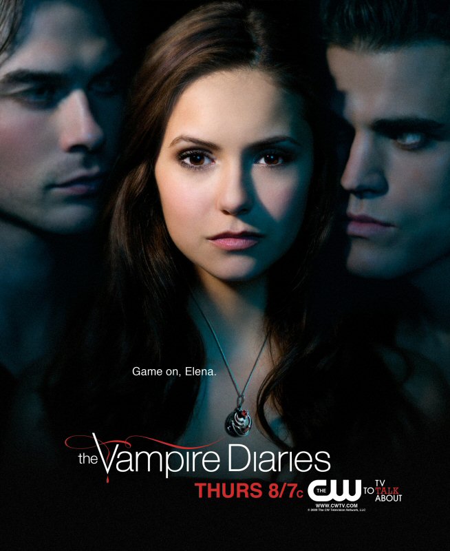 Изображение с име: The Vampire Diaries - Nina Dobrev, Ian Somerhalder