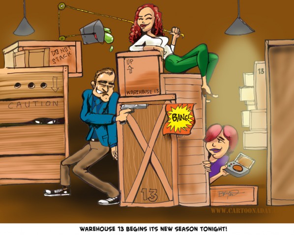 Warehouse 13 Cartoon