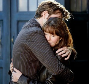 David Tennant and Elisabeth Sladen