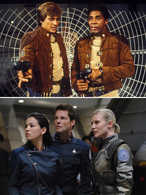 Офицерите от двете Галактики се чудят чия история ще покори киносалните