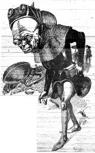 Оригинална илюстрация от книгата на Сървис - главестите марсианци нямат шанс пред гения Едисон.