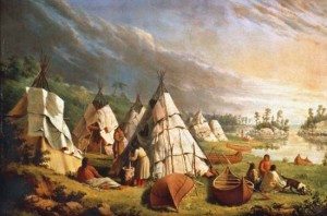 Начинът на живот на индианците е безвъзвратно унищожен от заселниците.